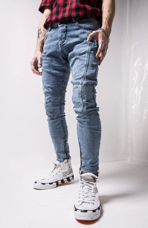 Classic Cotton Knit Denim Jeans - Gunna Gear