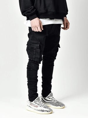 Men's Side Pocket Skinny Jeans - Gunna Gear