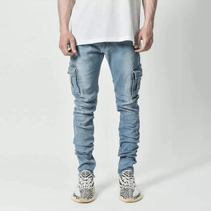 Men's Side Pocket Skinny Jeans - Gunna Gear