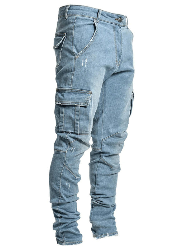 Men's Side Pocket Skinny Jeans - Gunna Gear