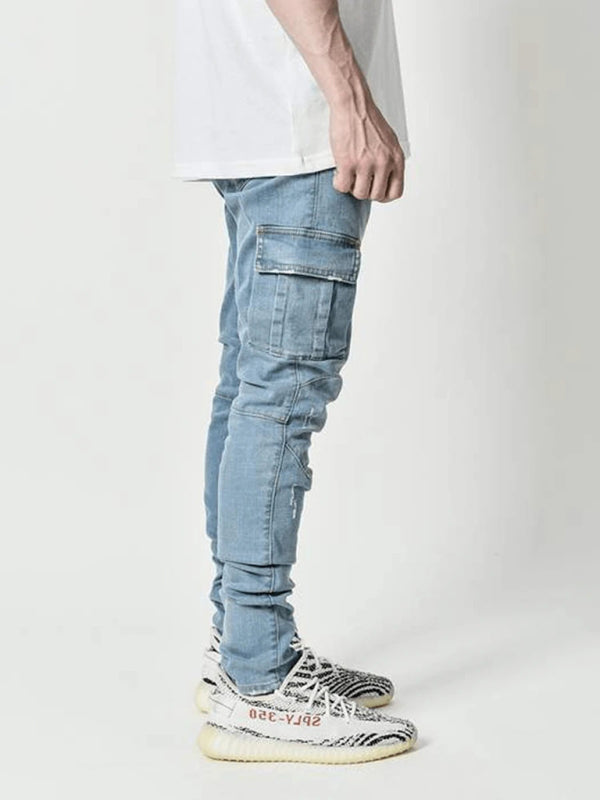 Men's Side Pocket Skinny Jeans - Gunna Gear